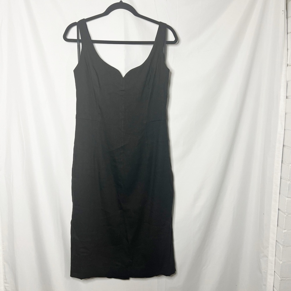 Milly Sweetheart Neckline Linen Blend Sleeveless Dress Size 8